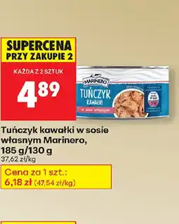 Biedronka Tuńczyk kawałki w sosie własnym Marinero oferta