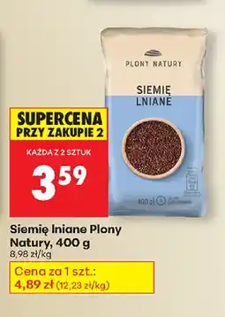 Biedronka Siemię Lniane Plony Natury oferta