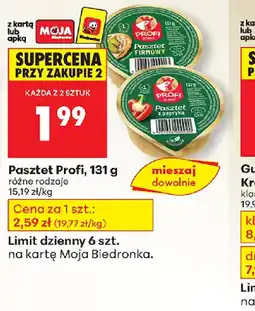 Biedronka Pasztet Profi oferta