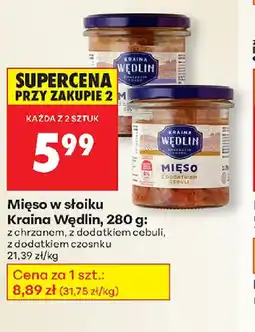 Biedronka Mięso w słoiku Kraina Wędlin oferta
