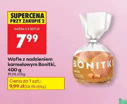 Biedronka Wafle z nadzieniem karmelowym Bonitki oferta