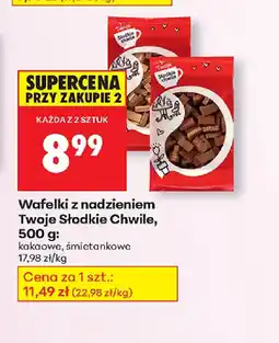 Biedronka Wafelki z nadzieniem Twoje Słodkie Chwile oferta