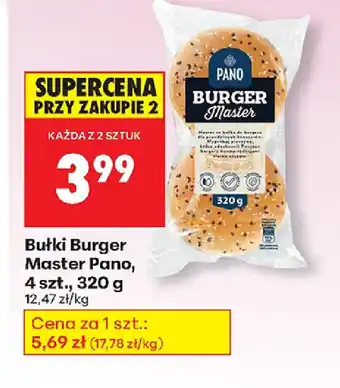Biedronka Bułki Burger Master Pano oferta