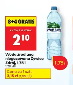 Biedronka Woda źródlana niegazowana Zywiec Zdrój oferta