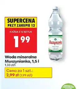 Biedronka Woda mineralna Muszynianka oferta