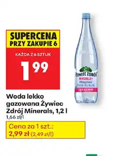 Biedronka Woda lekko gazowana Zywiec Zdrój Minerals oferta