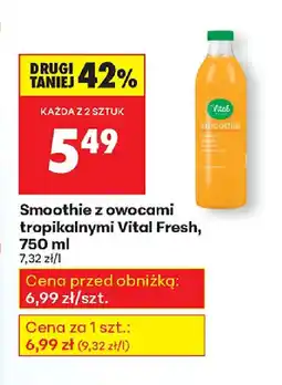 Biedronka Smoothie z owocami tropikalnymi Vital Fresh oferta