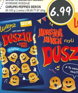 Słoneczko Chrupki Monster Munch / Chrupki Peppies Bekon oferta