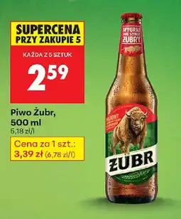 Biedronka Piwo Zubr oferta
