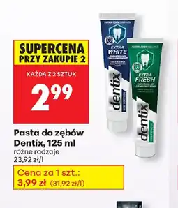 Biedronka Pasta do zębów Dentix oferta