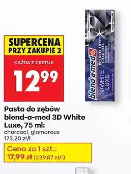 Biedronka Pasta do zębów blend-a-med 3D White Luxe oferta