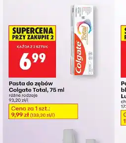 Biedronka Pasta do zębów Colgate Total oferta
