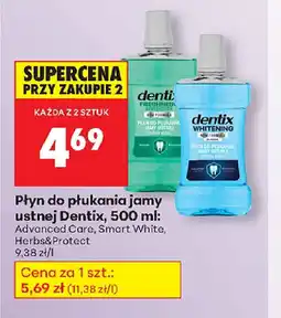 Biedronka Płyn do płukania jamy ustnej Dentix oferta