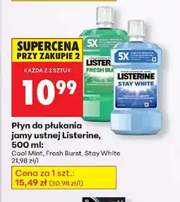 Biedronka Płyn do płukania jamy ustnej Listerine oferta