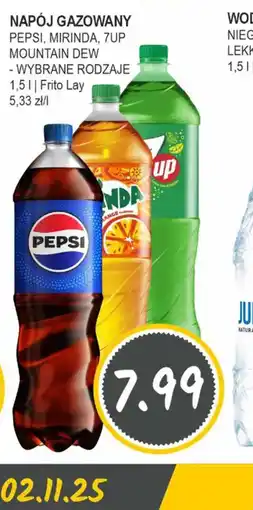 Słoneczko NAPOJ GAZOWANY PEPSI, MIRINDA, 7UP, MOUNTAIN DEW oferta