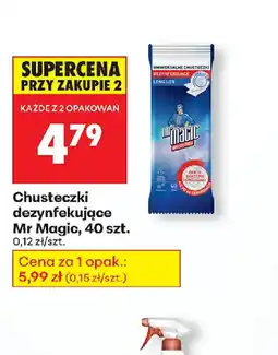 Biedronka Chusteczki dezynfekujące Mr Magic oferta