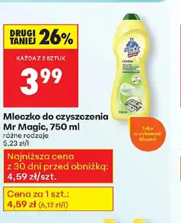 Biedronka Mleczko do czyszczenia Mr Magia oferta