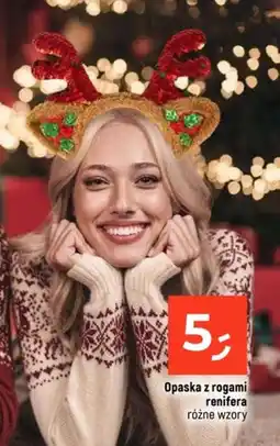 Dealz Opaska z rogami renifera oferta