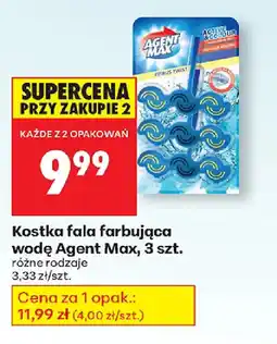 Biedronka Kostka fala farbująca wodę Agent Max oferta