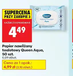Biedronka Papier nawilżany toaletowy Queen Aqua oferta