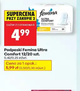 Biedronka Podpaski Femina Ultra Comfort oferta
