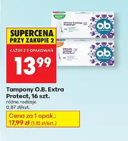 Biedronka Tampony O.B. Extra Protect oferta