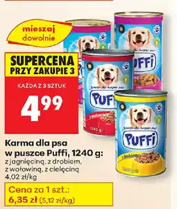 Biedronka Karma dla psa w puszce Pufi oferta