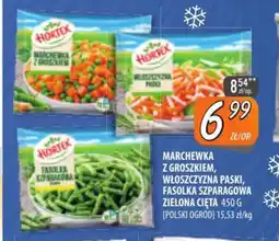 Społem Szczecin MARCHEWKA Z GROSZKIEM, WLOSZCZYZNA PASKI, FASOLKA SZPARAGOWA ZIELONA CIETA oferta