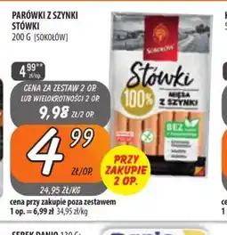 Społem Szczecin Parówki z szynki Stówki oferta