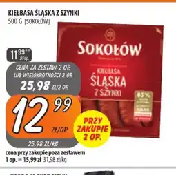 Społem Szczecin KIELBASA SLASKA Z SZYNKI oferta