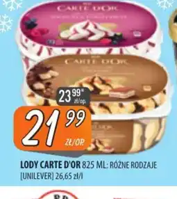 Społem Szczecin Lody Carte D'Or oferta