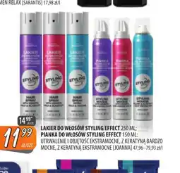 Społem Szczecin Produkty do stylizacji włosów Styling Effect oferta