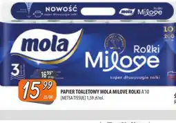 Społem Szczecin Papier toaletowy Mola Milove Rolki oferta