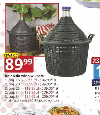 Balon do wina w koszu