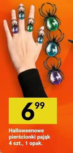 Twój Market Halloweenowe pierścionki pająk oferta