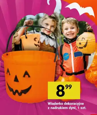 Twój Market Wiaderko dekoracyjne z nadrukiem dyni oferta