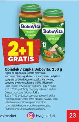 Twój Market Obiadek / zupka Bobovita oferta