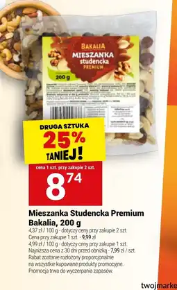 Twój Market Mieszanka Studencka Premium Bakalia oferta