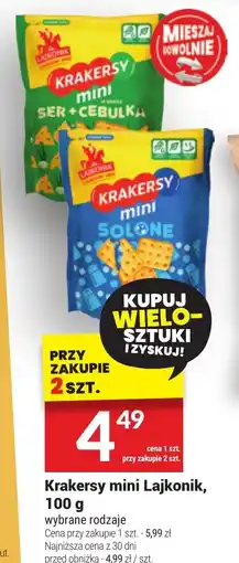 Twój Market Krakersy mini Lajkonik oferta
