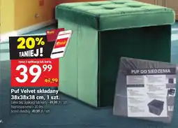 Twój Market Puf Velvet składany oferta
