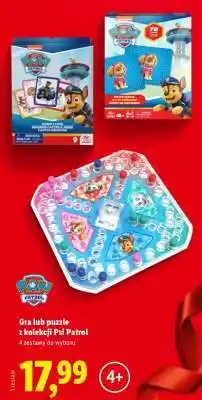 Lidl Gra lub puzzle z kolekcji Psi Patrol oferta