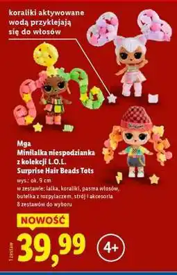 Lidl Mga Minilalka niespodzianka z kolekcji L.O.L. Surprise Hair Beads Tots oferta