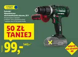 Lidl PARKSIDE Akumulatorowa wiertarkowkrętarka udarowa, 20 V oferta