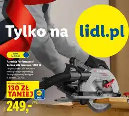 Lidl Parkside Performance Ręczna piła tarczowa, 1800 W oferta