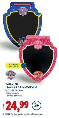 Lidl Tablica LCD z kolekcji L.O.L. lub Psi Patrol oferta