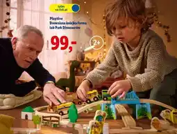 Lidl Playtive Drewniana kolejka, farma lub park dinozaurów oferta