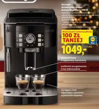 Lidl DeLonghi Automatyczny ekspres do kawy Magnifica S, 1450 W oferta