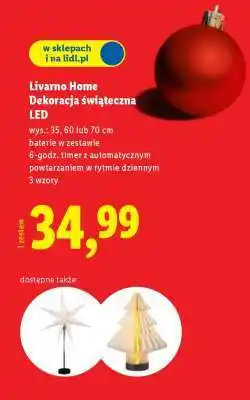 Lidl Livarno Home Dekoracja świąteczna LED oferta