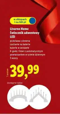 Lidl Livarno Home Świecznik adwentowy LED oferta
