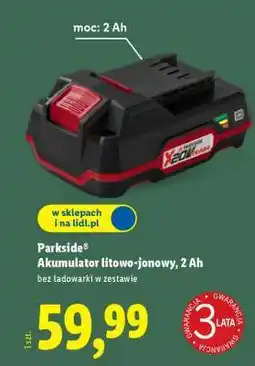 Lidl Parkside Akumulator litowo-jonowy, 2 Ah oferta